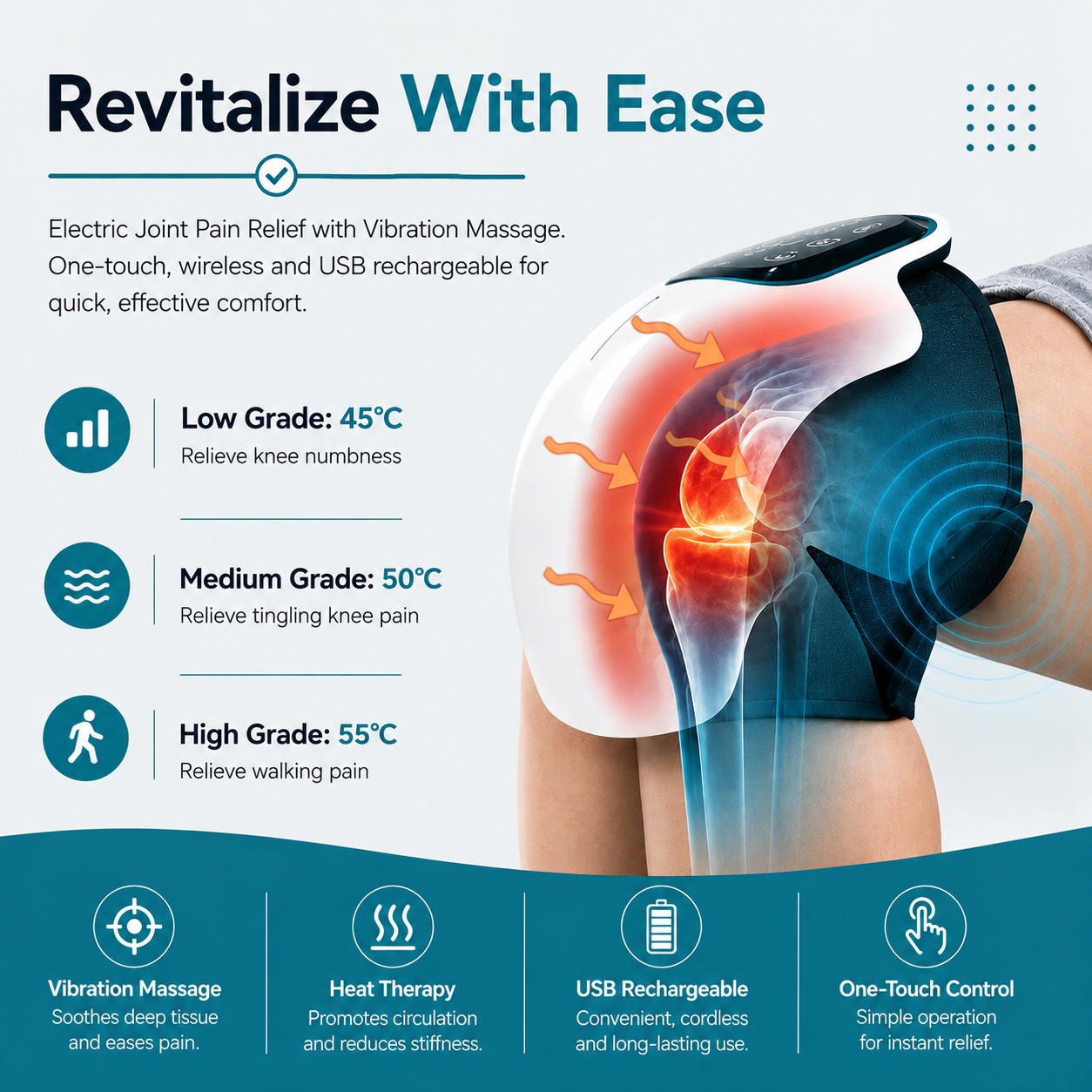 Knee Therapy Massager Device