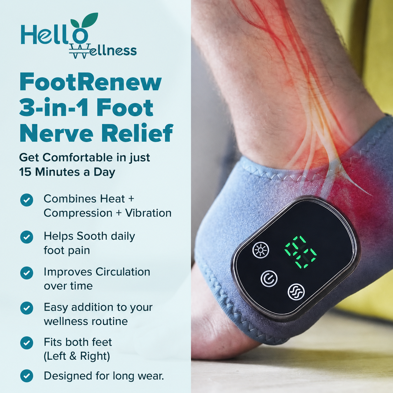 3-in-1 Foot Relief Massager